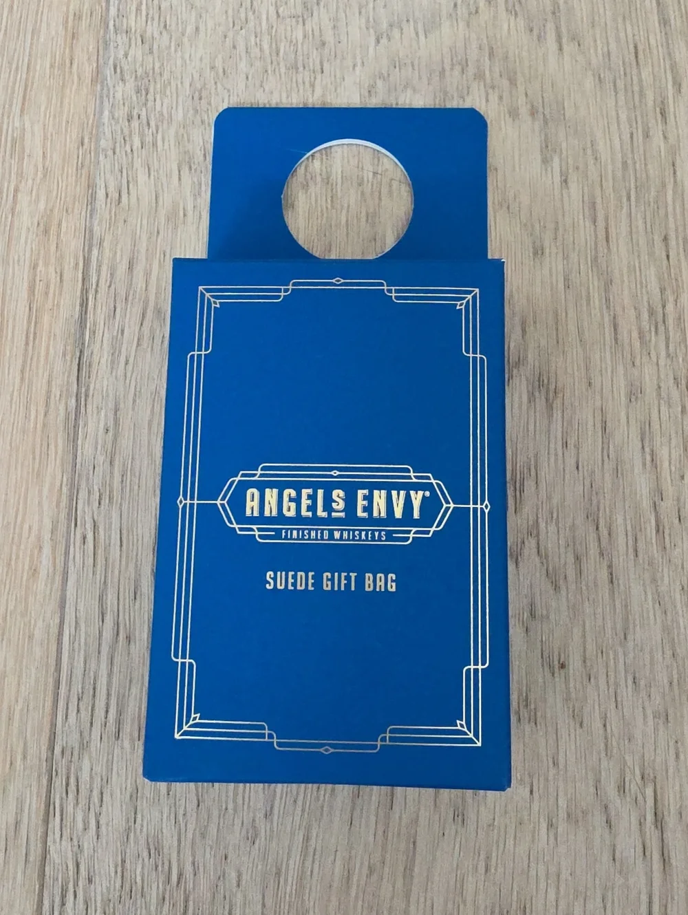 Angels Blue Suede Gift Bag